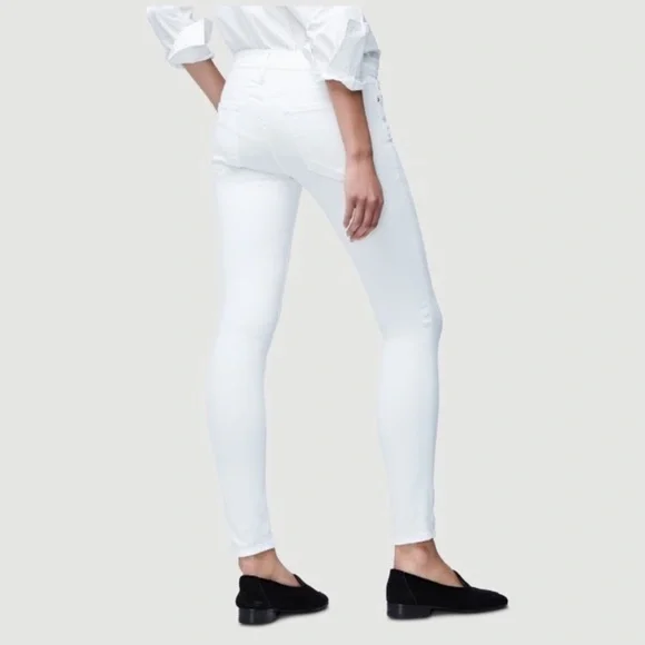 FRAME Le Skinny White Blanc Jeans zz - Picture 4 of 16
